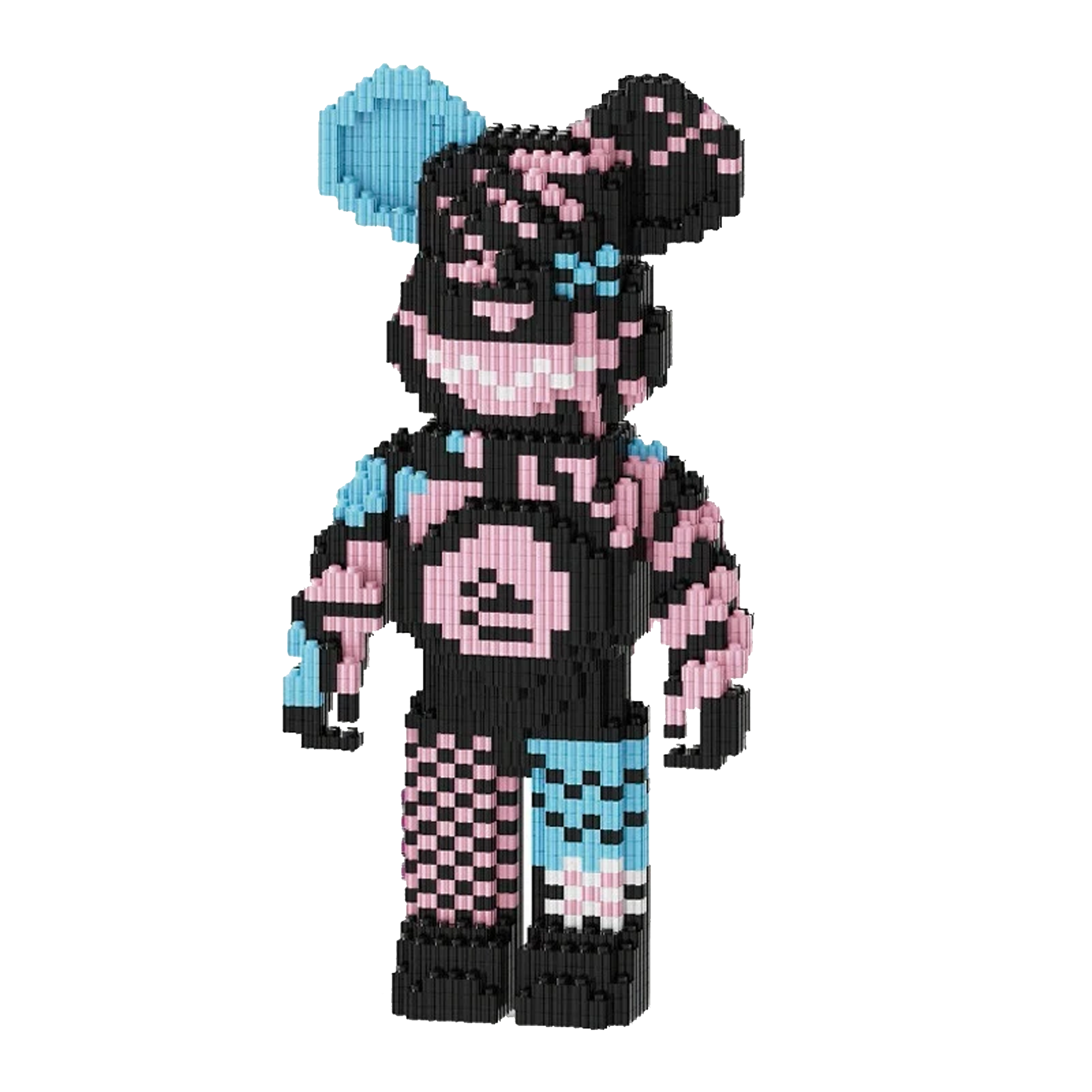 Brinquedo Urso Bearbrick de Blocos de Montar DIY