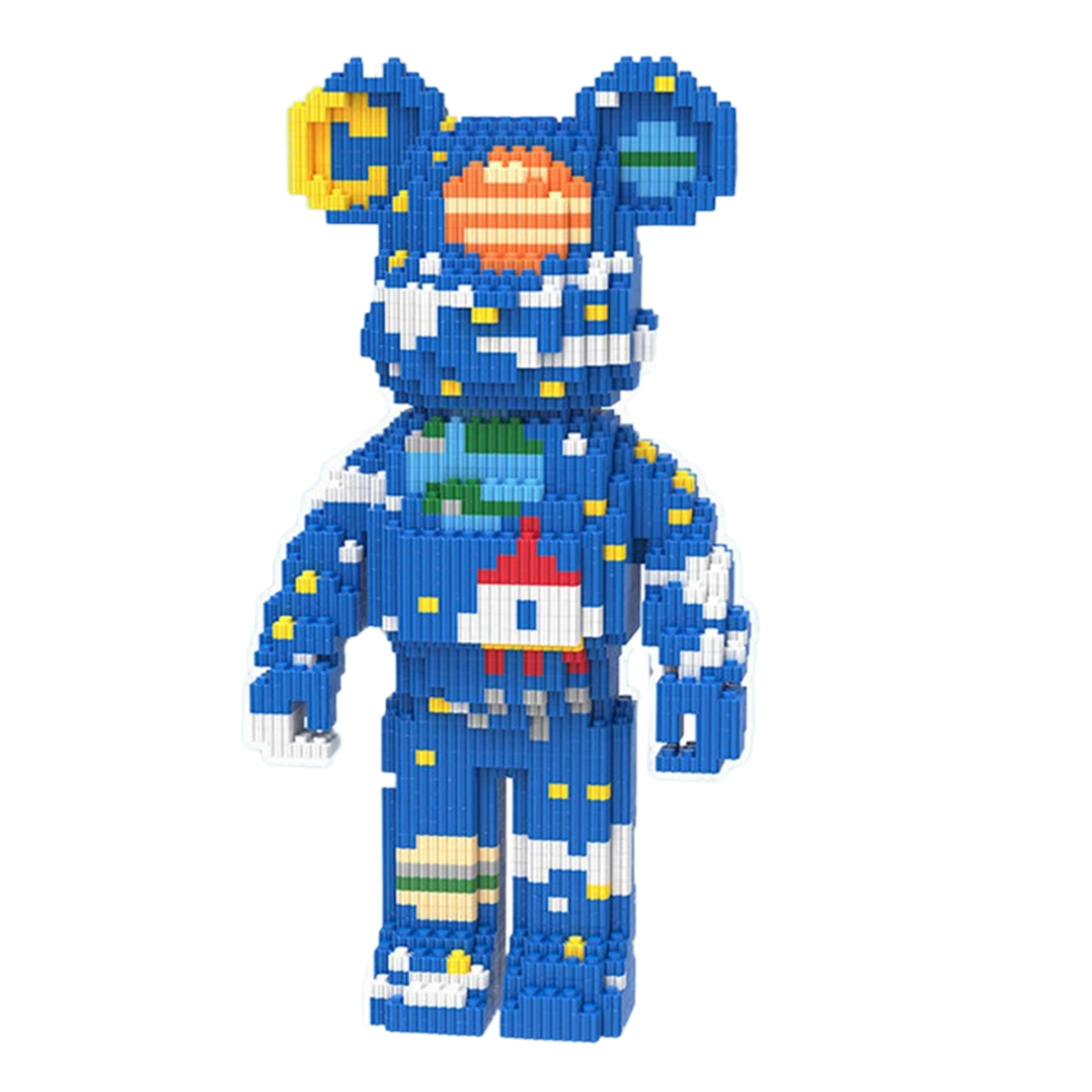 Brinquedo Urso Bearbrick de Blocos de Montar DIY