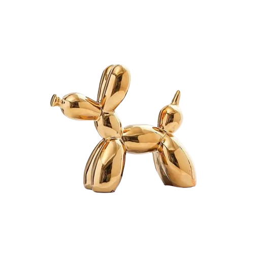 Mini Escultura de Cachorro de Bexiga