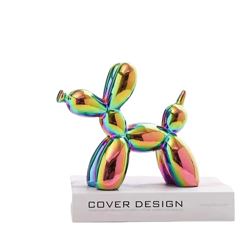 Mini Escultura de Cachorro de Bexiga