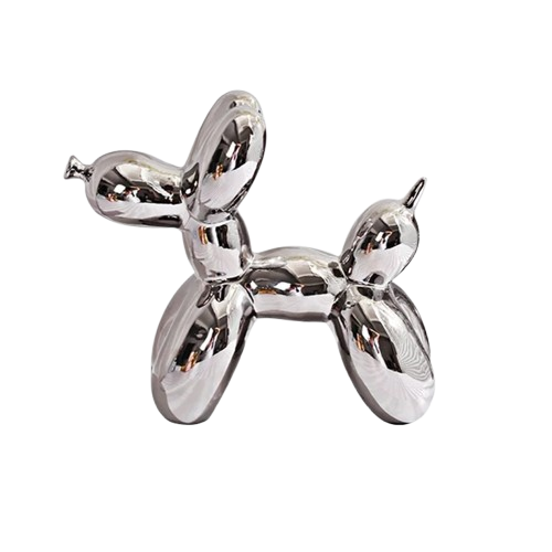 Mini Escultura de Cachorro de Bexiga