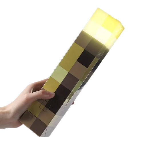 Luminária Portátil Tocha do Minecraft
