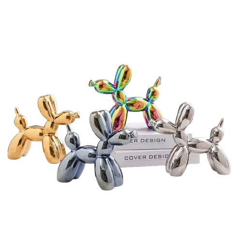 Mini Escultura de Cachorro de Bexiga